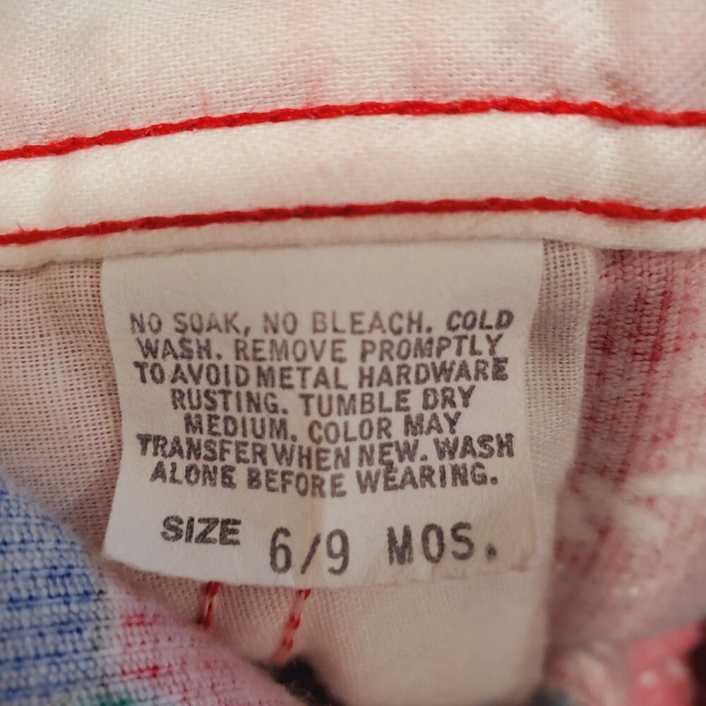 Vintage 6-9 mos OshKosh B’Gosh Red Corduroy Overalls Vehicles bus truck plane - Picture 3 of 8